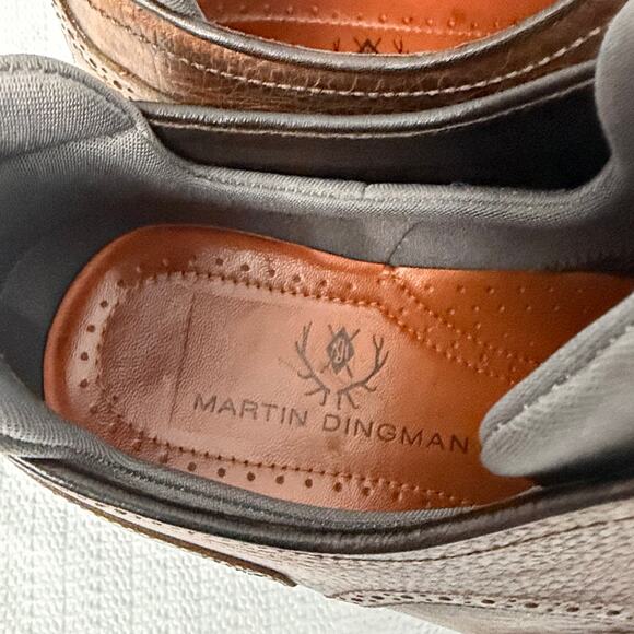 Martin Dingman Shoes Mens 11.5 M Countryaire Pebble Grain Cap Toe Brown Leather main image 5